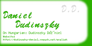 daniel dudinszky business card